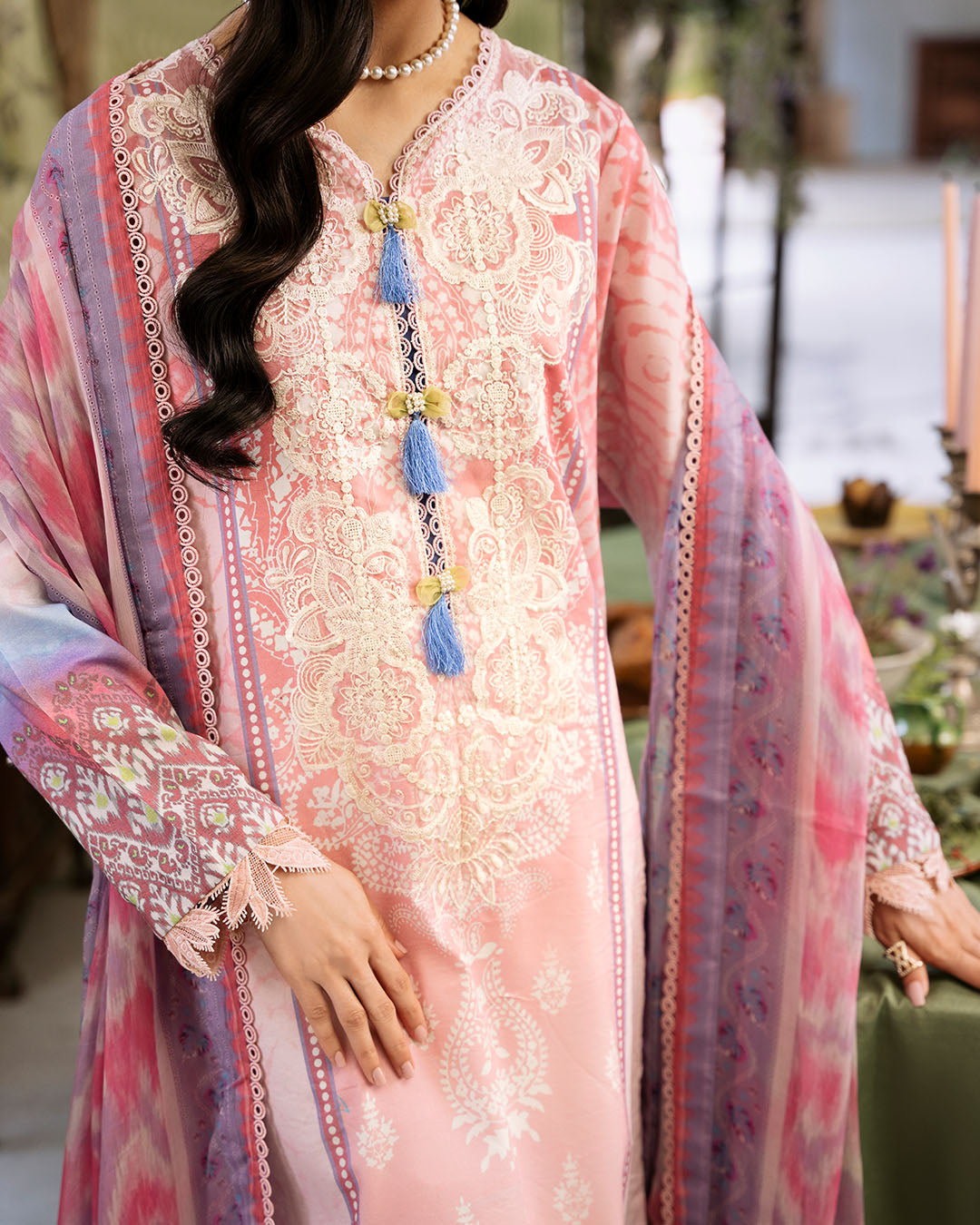 Roheenaz | Flora Printed Lawn | Amara - House Of Anaya