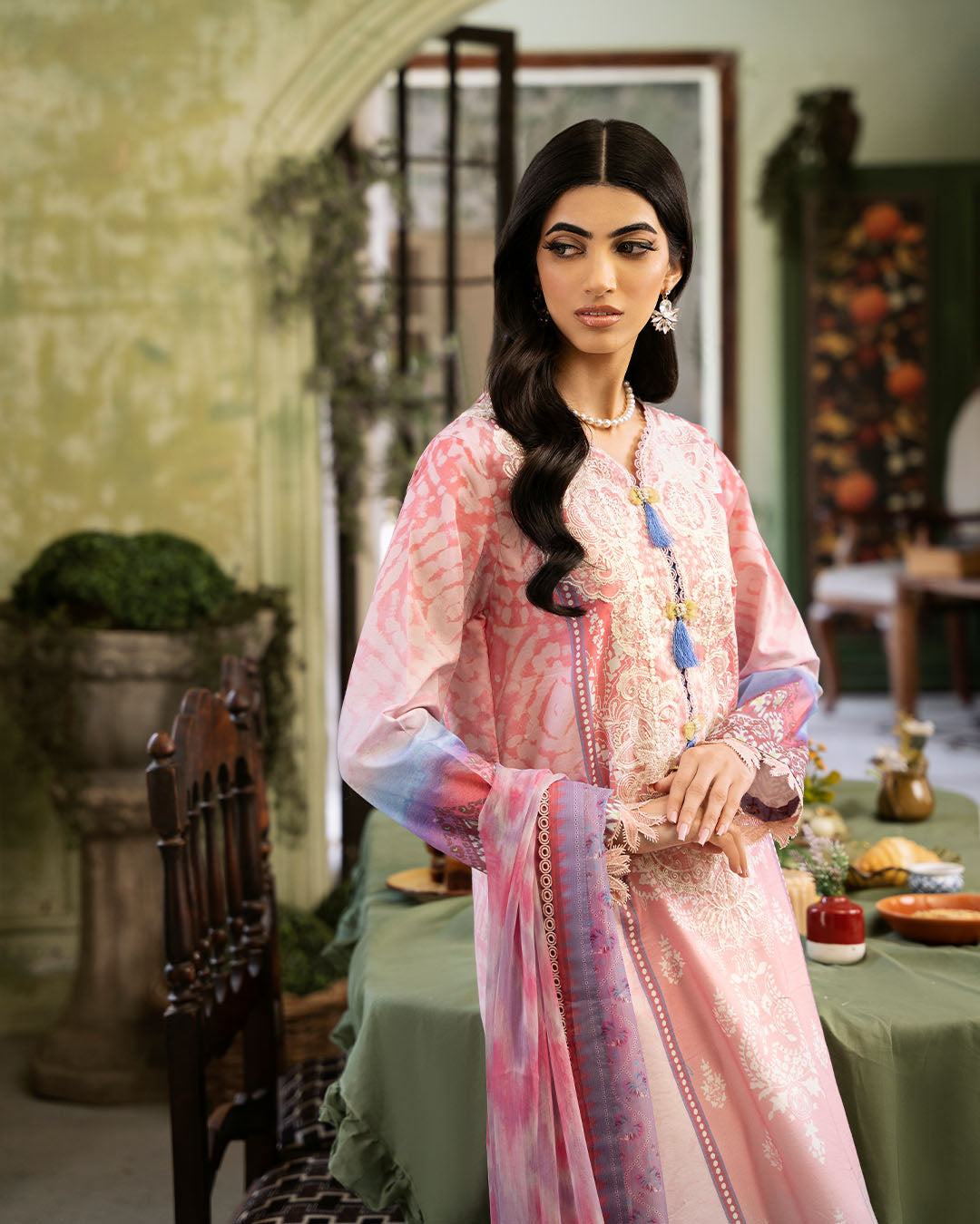 Roheenaz | Flora Printed Lawn | Amara - House Of Anaya