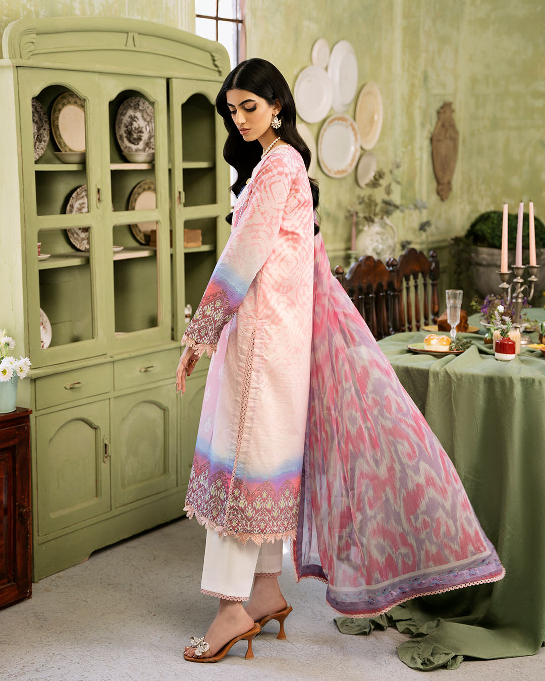Roheenaz | Flora Printed Lawn | Amara - House Of Anaya