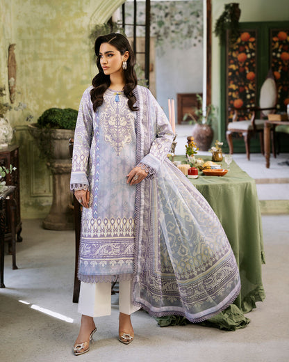 Roheenaz | Flora Printed Lawn | Lumina - House Of Anaya