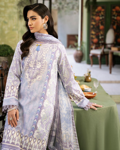 Roheenaz | Flora Printed Lawn | Lumina - House Of Anaya