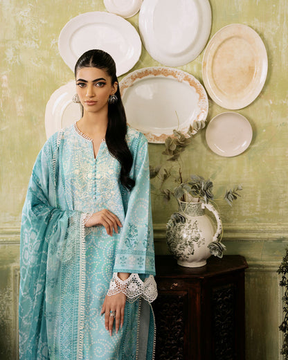 Roheenaz | Flora Printed Lawn | Mirage - House Of Anaya