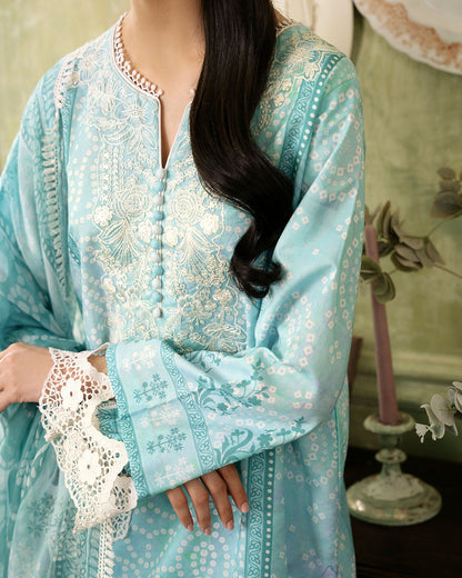 Roheenaz | Flora Printed Lawn | Mirage - House Of Anaya
