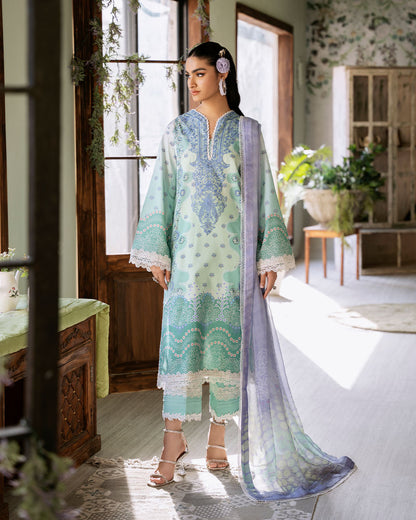 Roheenaz | Flora Printed Lawn | Elysium - House Of Anaya