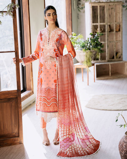 Roheenaz | Flora Printed Lawn | Serenade - House Of Anaya