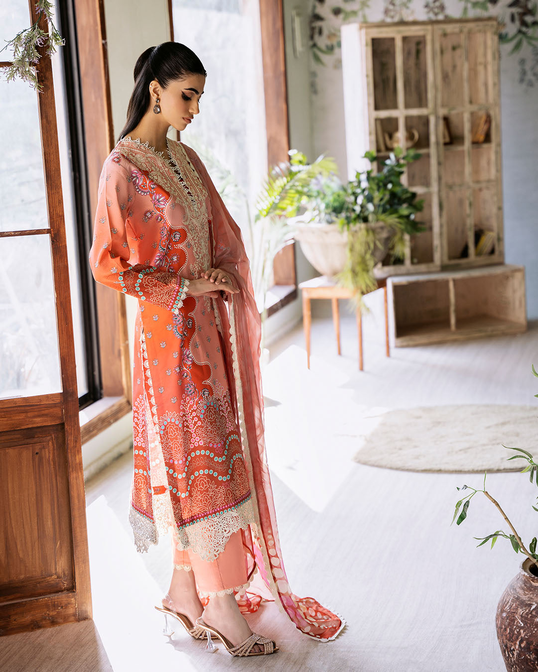 Roheenaz | Flora Printed Lawn | Serenade - House Of Anaya