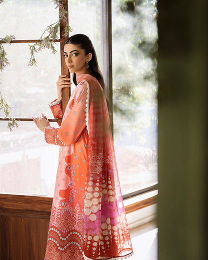 Roheenaz | Flora Printed Lawn | Serenade - House Of Anaya