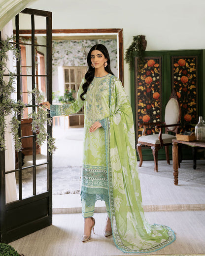 Roheenaz | Flora Printed Lawn | Euphoria - House Of Anaya