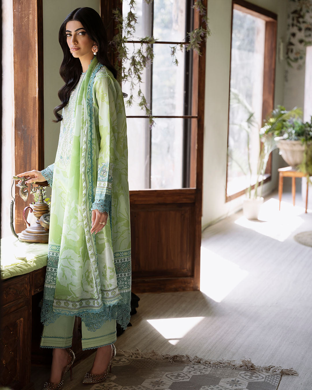 Roheenaz | Flora Printed Lawn | Euphoria - House Of Anaya