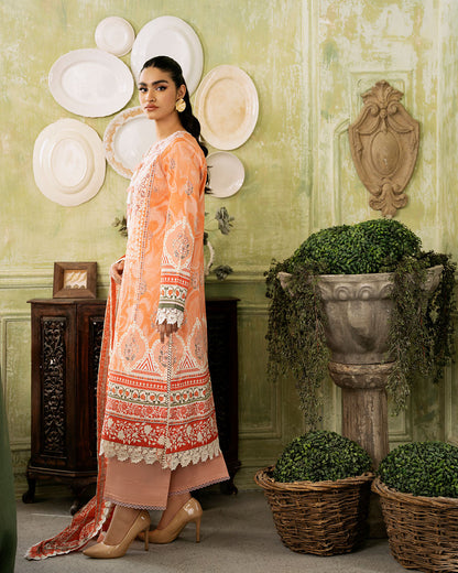 Roheenaz | Flora Printed Lawn | Cascade - House Of Anaya