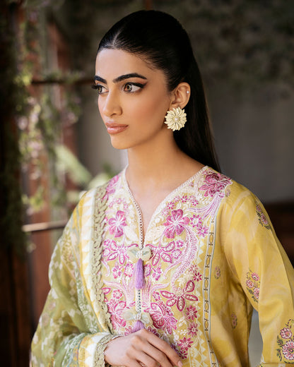 Roheenaz | Flora Printed Lawn | Mystique - House Of Anaya