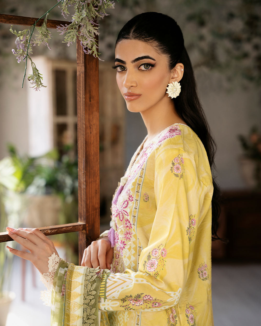 Roheenaz | Flora Printed Lawn | Mystique - House Of Anaya