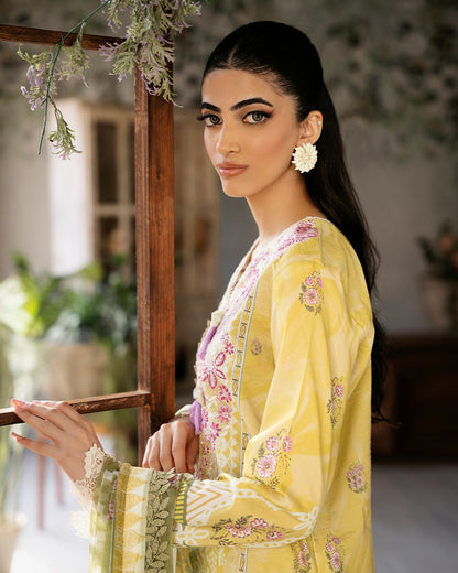 Roheenaz | Flora Printed Lawn | Mystique - House Of Anaya