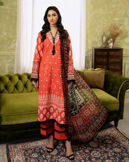 Roheenaz | Flora Printed Lawn | Solstice - House Of Anaya