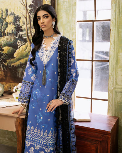 Roheenaz | Flora Printed Lawn | Ember - House Of Anaya