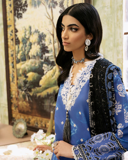 Roheenaz | Flora Printed Lawn | Ember - House Of Anaya