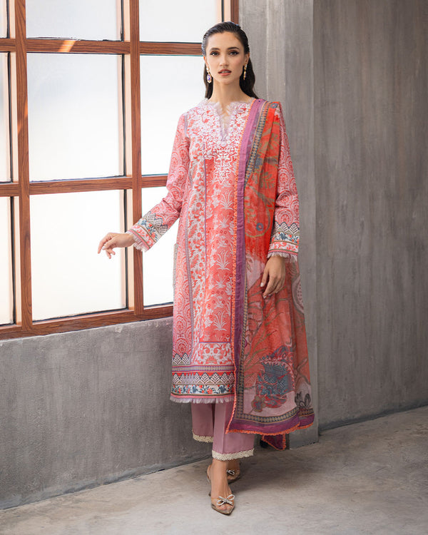 Roheenaz | Azalea Printed Lawn 24 | Sunset Serenade - House Of Anaya