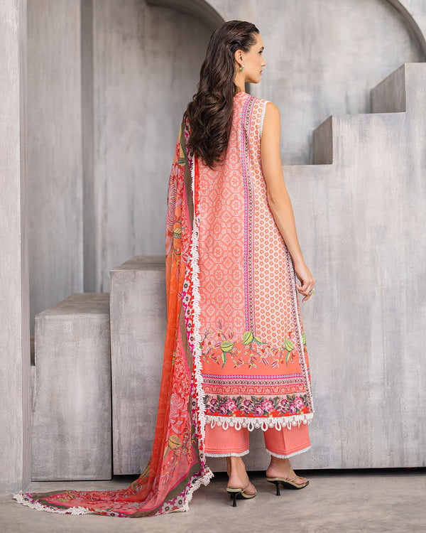 Roheenaz | Azalea Printed Lawn 24 | Radiant Rose - House Of Anaya