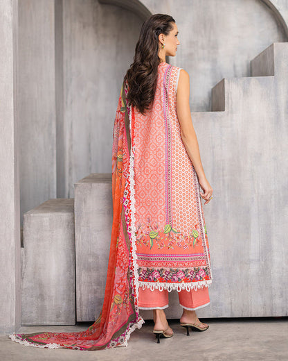 Roheenaz | Azalea Printed Lawn 24 | Radiant Rose - House Of Anaya