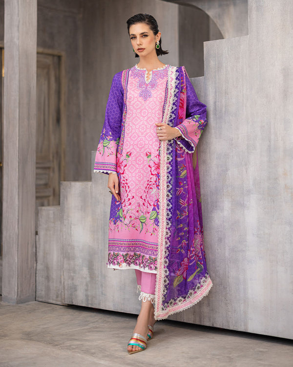 Roheenaz | Azalea Printed Lawn 24 | Luxe Bloom - House Of Anaya