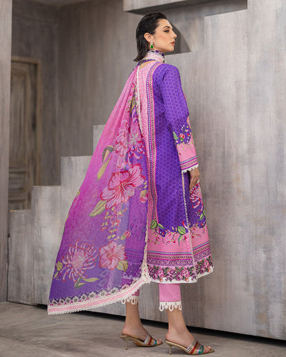 Roheenaz | Azalea Printed Lawn 24 | Luxe Bloom - House Of Anaya