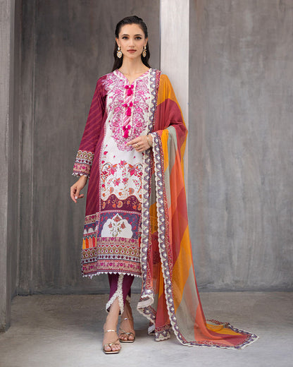 Roheenaz | Azalea Printed Lawn 24 | Orchid Oasis - House Of Anaya