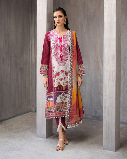 Roheenaz | Azalea Printed Lawn 24 | Orchid Oasis - House Of Anaya