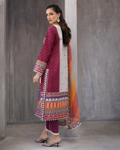 Roheenaz | Azalea Printed Lawn 24 | Orchid Oasis - House Of Anaya