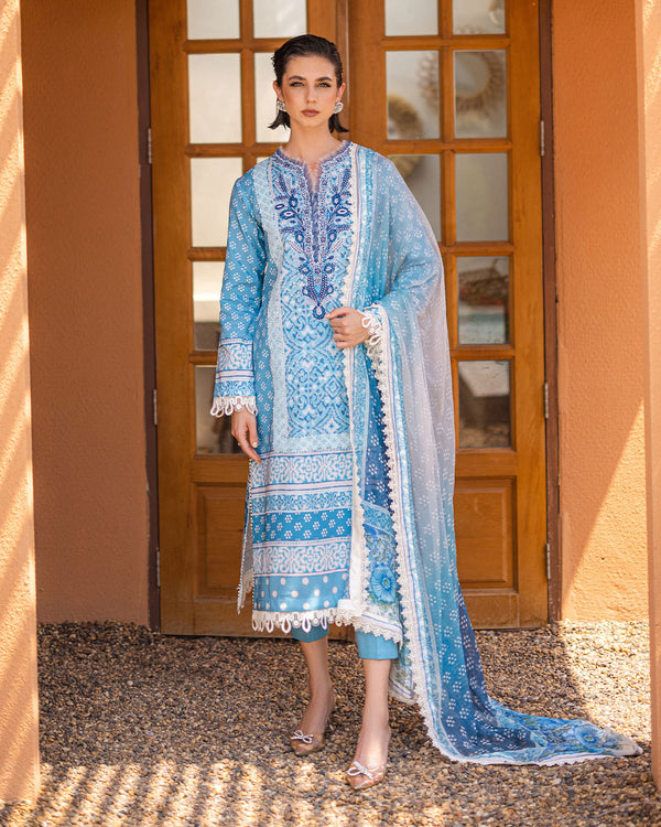 Roheenaz | Azalea Printed Lawn 24 | Starlit Sky - House Of Anaya