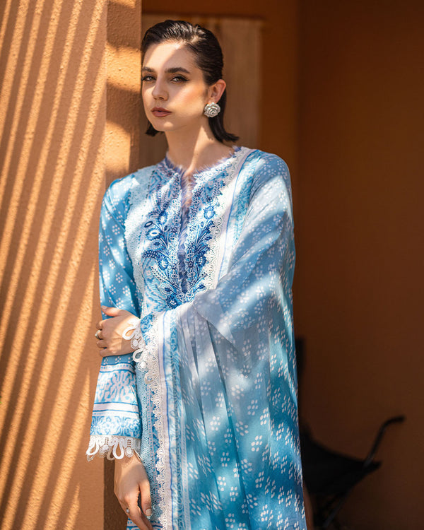 Roheenaz | Azalea Printed Lawn 24 | Starlit Sky - House Of Anaya