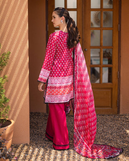 Roheenaz | Azalea Printed Lawn 24 | Coral Cascade - House Of Anaya