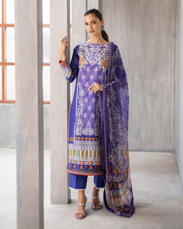 Roheenaz | Azalea Printed Lawn 24 | Blissful Berry - House Of Anaya