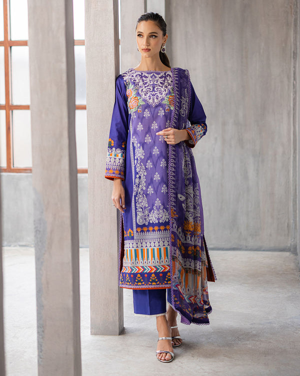 Roheenaz | Azalea Printed Lawn 24 | Blissful Berry - House Of Anaya