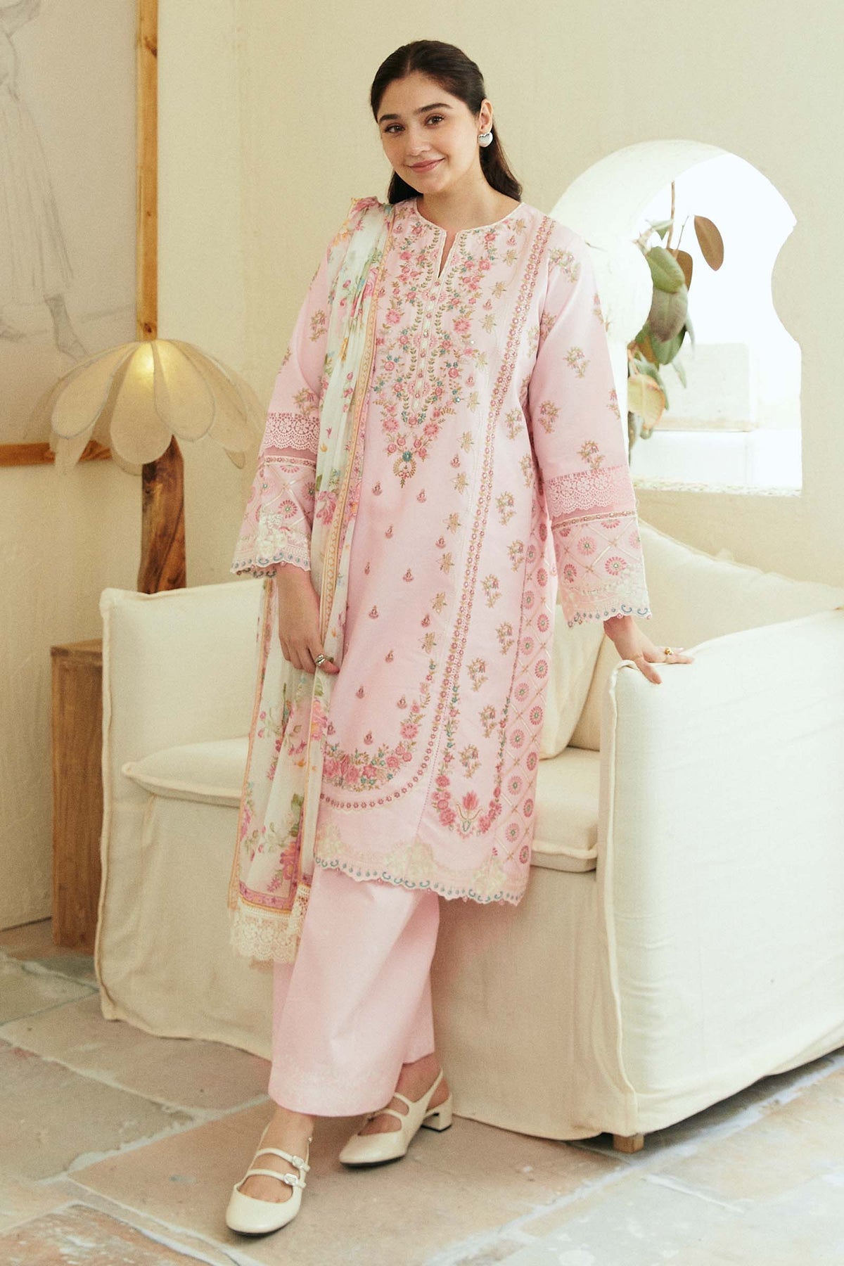 Zara Shahjahan | Coco Lawn Eid Edit 24 | ROOHI-D8 - House Of Anaya