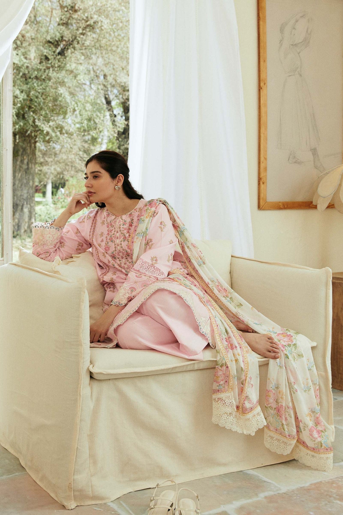 Zara Shahjahan | Coco Lawn Eid Edit 24 | ROOHI-D8 - House Of Anaya