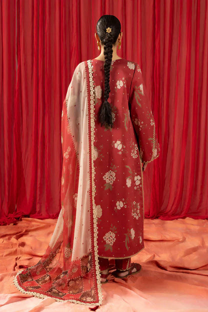 Alizeh | Sheen Lawn Prints 24 | Russet - House Of Anaya