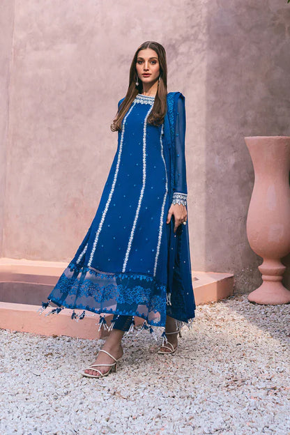 Azure | Embroidered Ensembles 3 Pcs | Radiant Sky - House Of Anaya