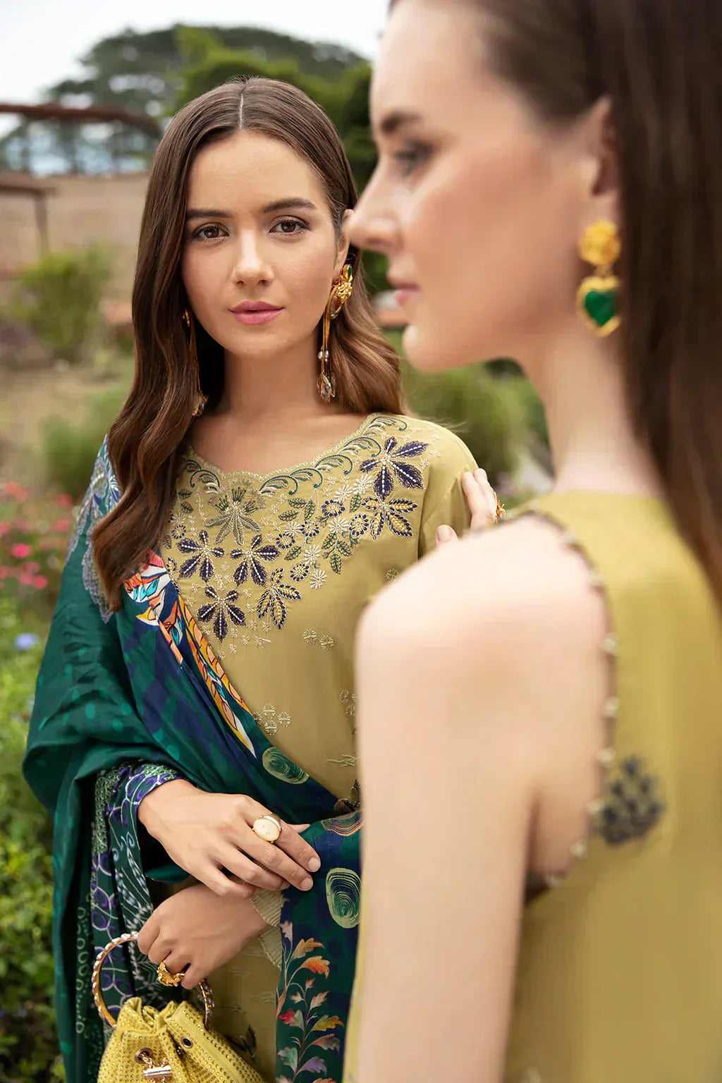 Ramsha | Andaz Collection | OLIVE GREEN - House Of Anaya