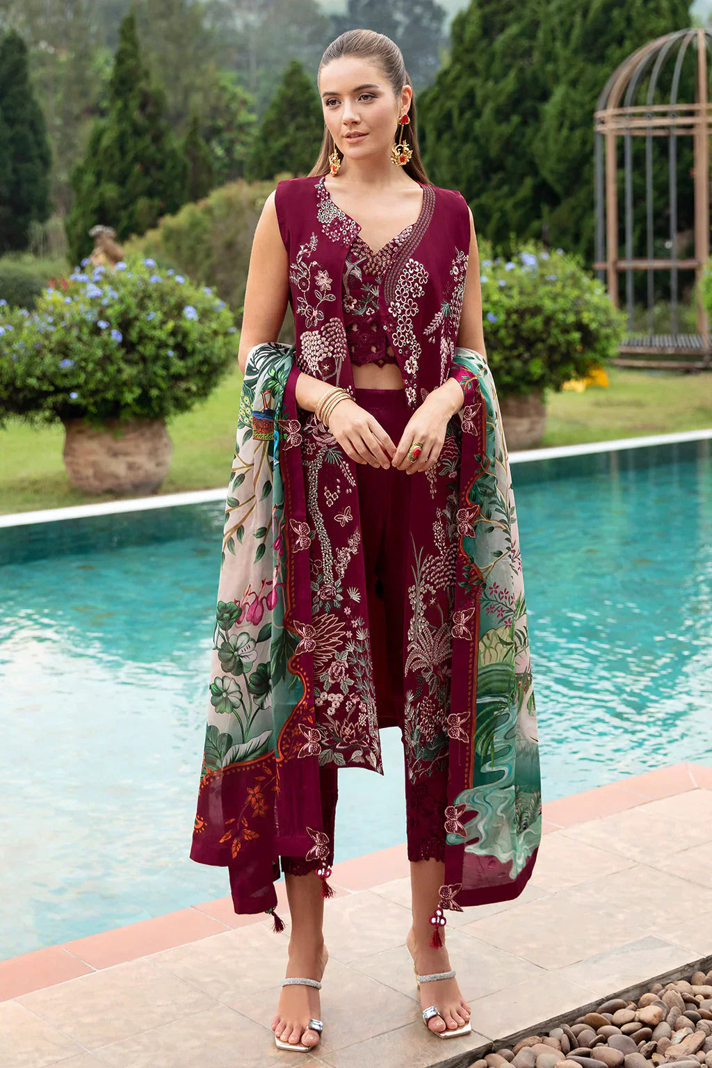 Ramsha | Andaz Collection | CRIMSON GLOW - House Of Anaya