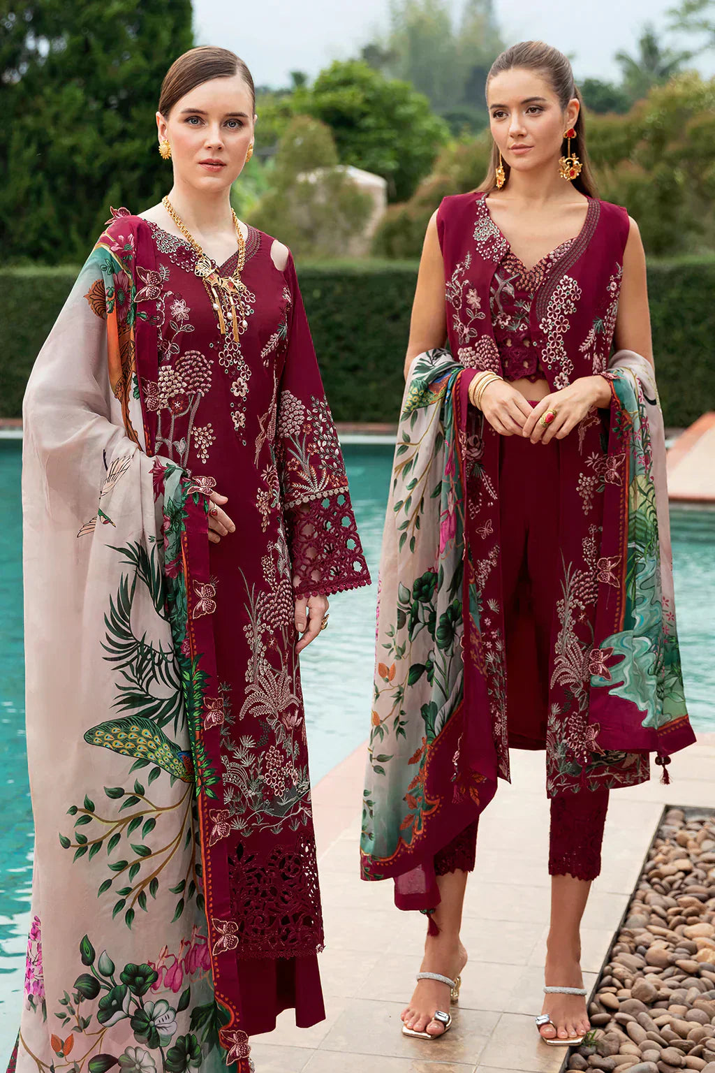 Ramsha | Andaz Collection | CRIMSON GLOW - House Of Anaya