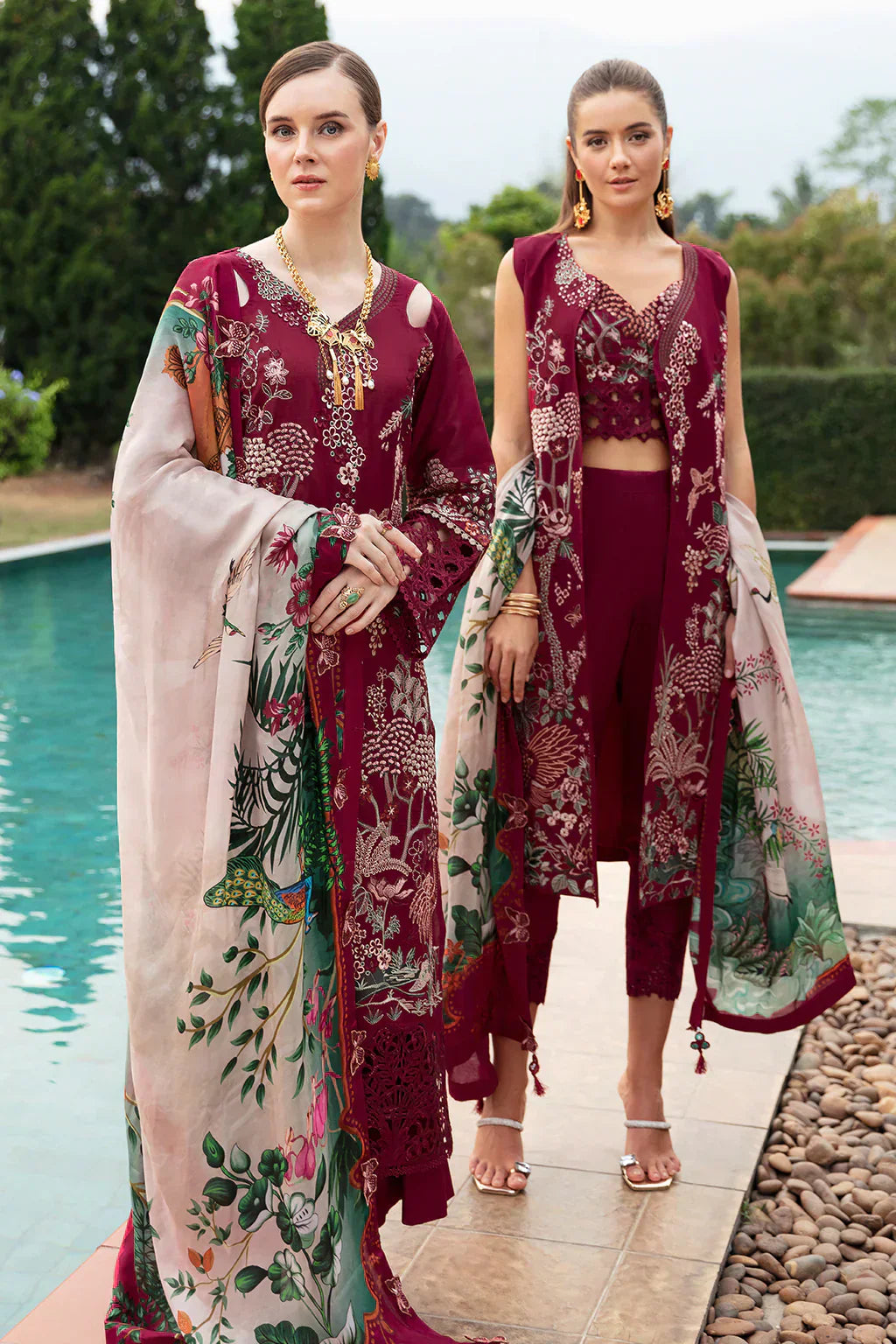 Ramsha | Andaz Collection | CRIMSON GLOW - House Of Anaya