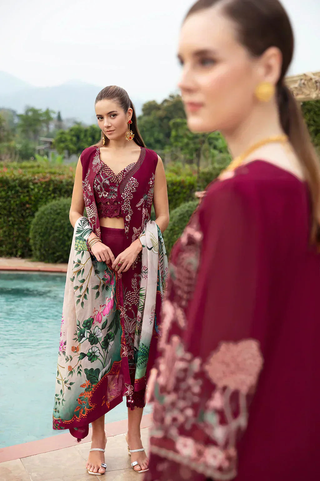 Ramsha | Andaz Collection | CRIMSON GLOW - House Of Anaya