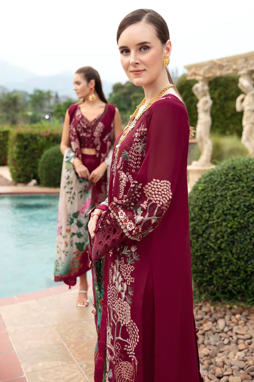 Ramsha | Andaz Collection | CRIMSON GLOW - House Of Anaya