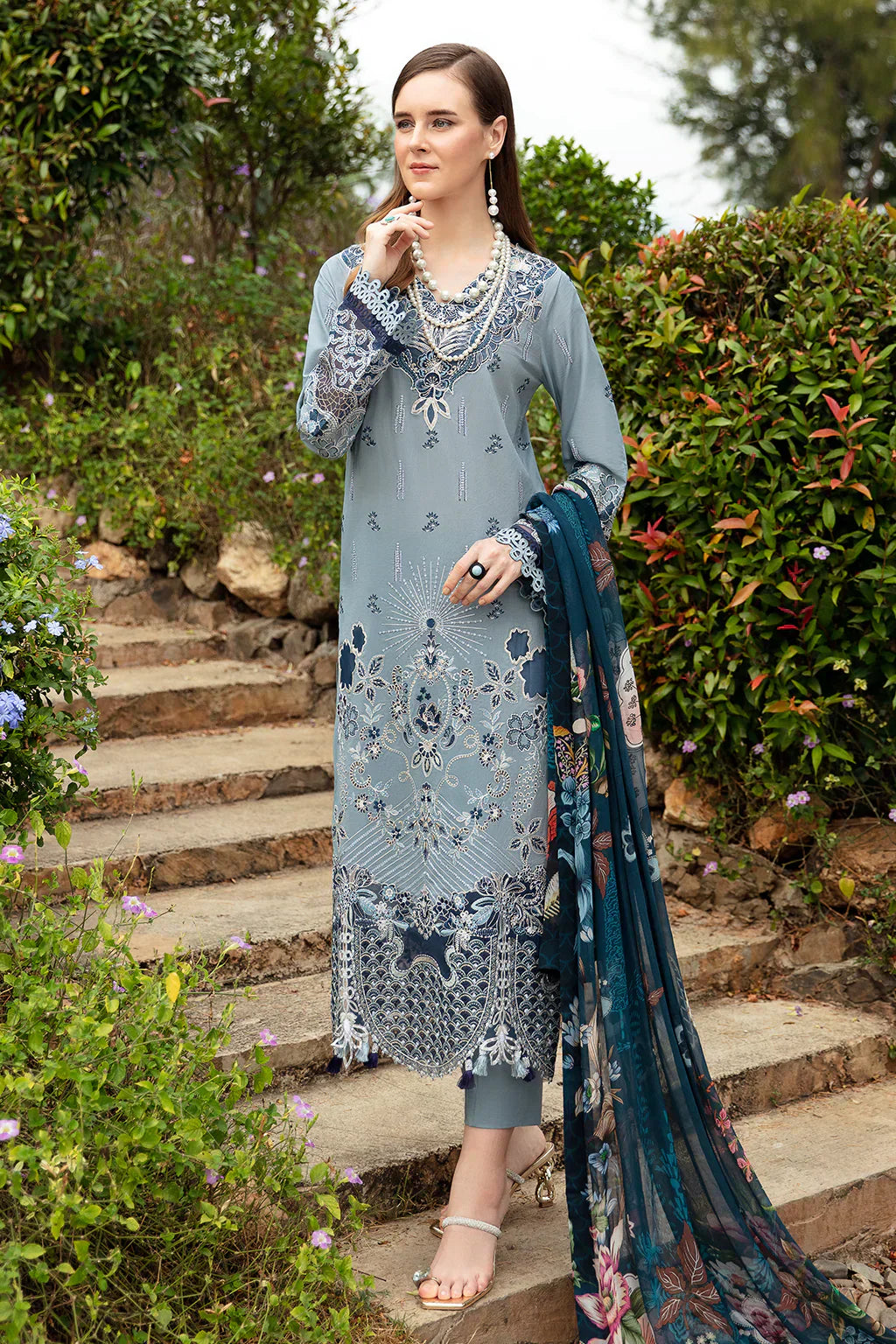 Ramsha | Andaz Collection | ALICE BLUE - House Of Anaya