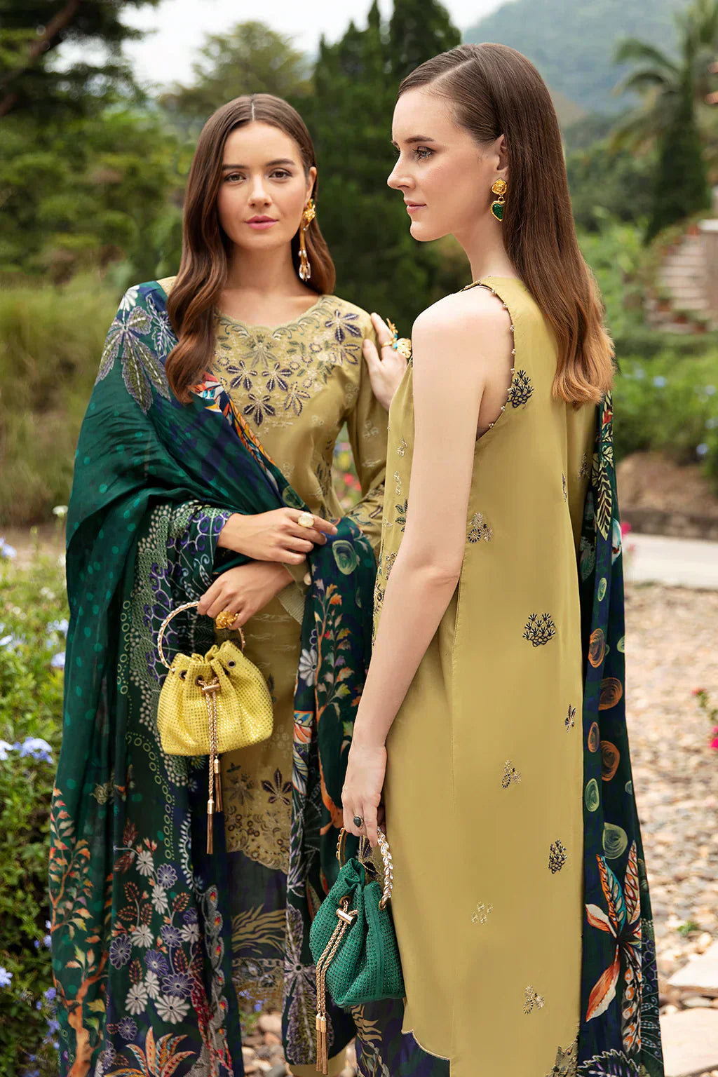 Ramsha | Andaz Collection | OLIVE GREEN - House Of Anaya