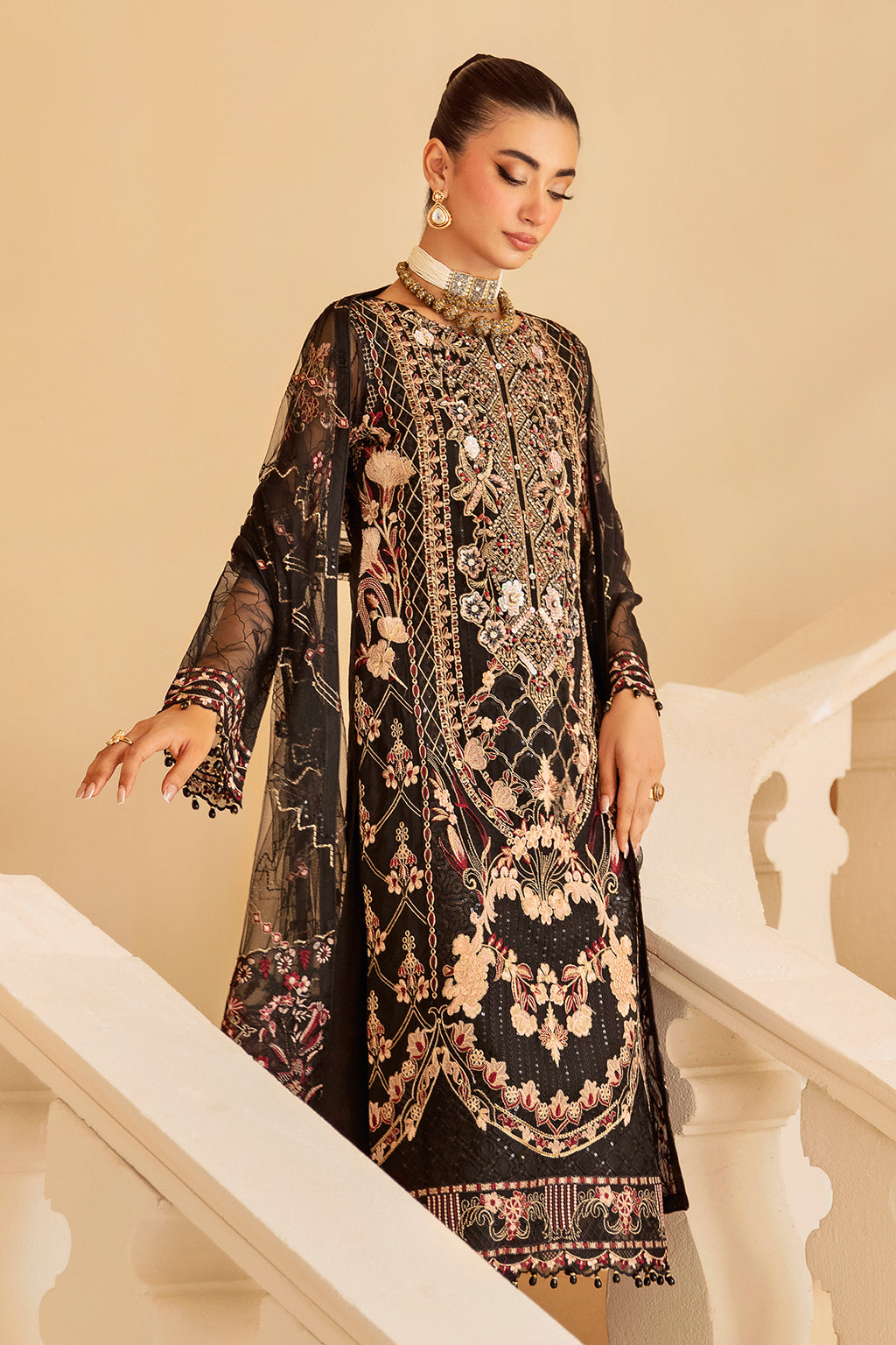 Ramsha | Minhal Organza Collection |  M-1205