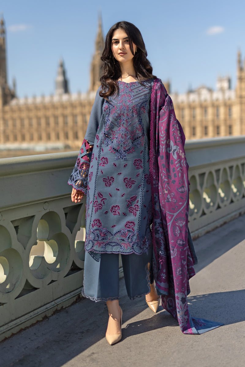 Rangrasiya | Carnation Winter Shawl | Delilah