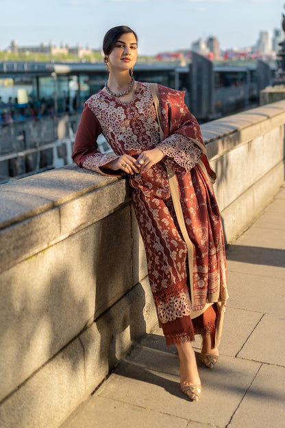 Rangrasiya | Carnation Winter Shawl | Ava