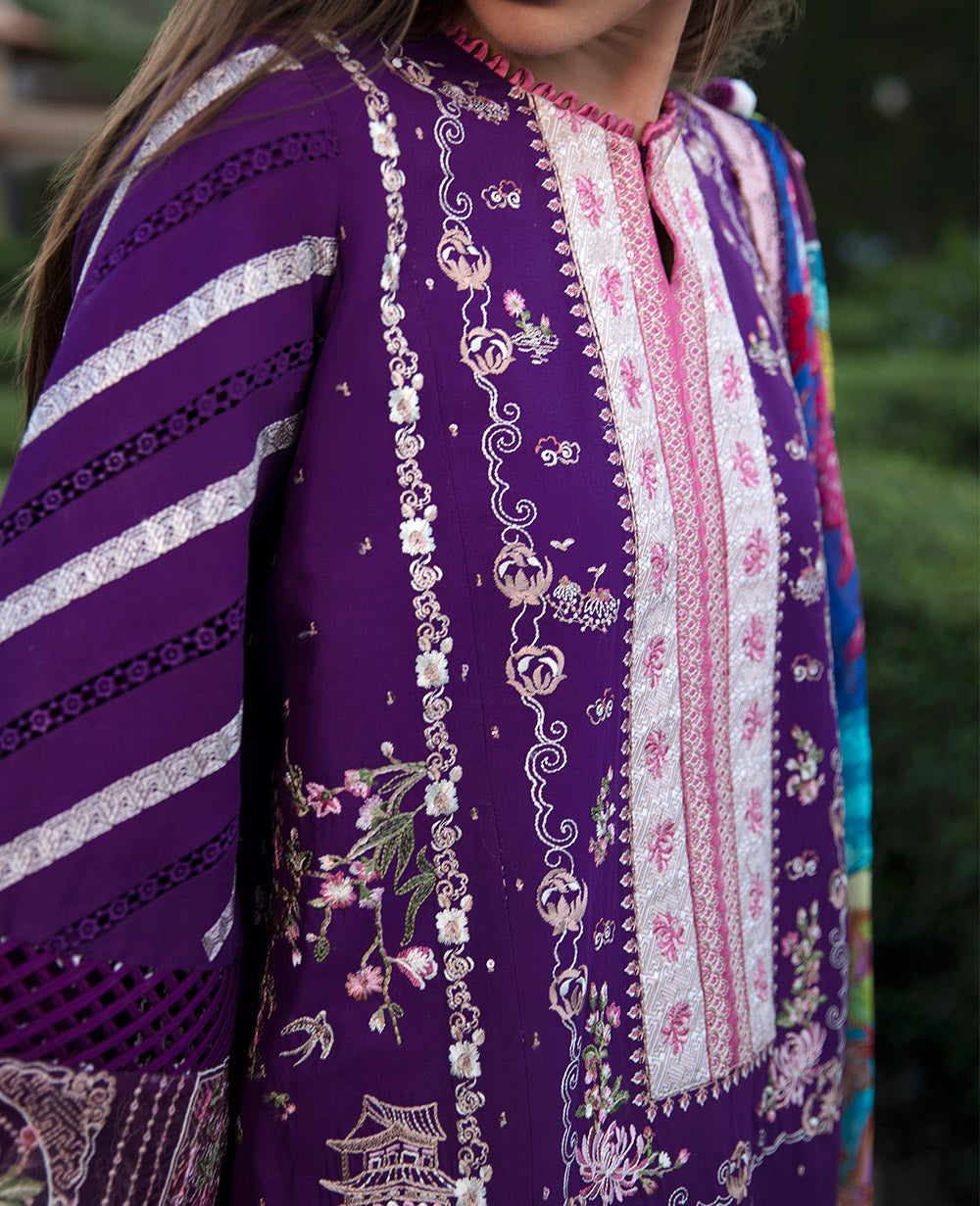 Republic Womenswear | Ilana Eid Luxury Lawn | Lisette - House Of Anaya