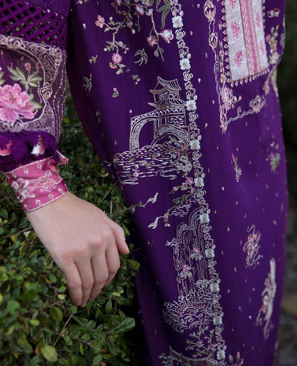 Republic Womenswear | Ilana Eid Luxury Lawn | Lisette - House Of Anaya